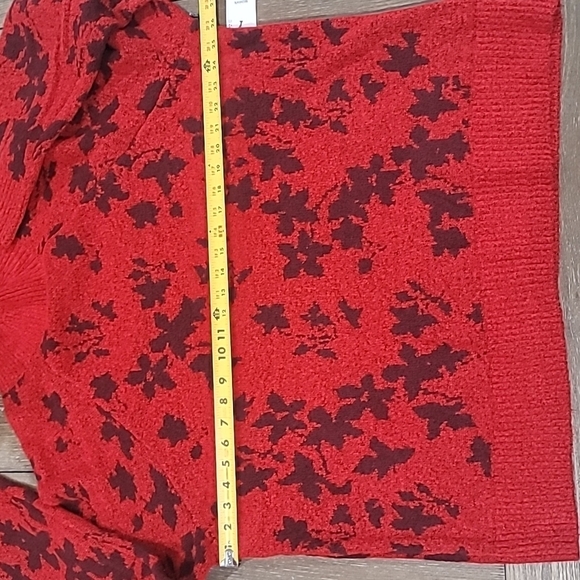 Liz Claiborne Womens Mock Neck Long Sleeve Floral Pullover Sweater Size 1X - Picture 11 of 13